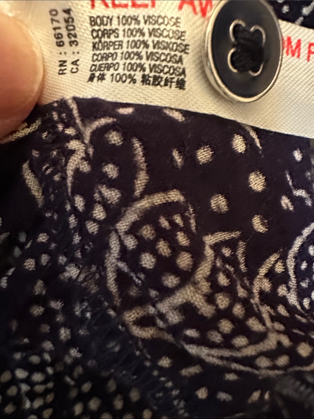 Anthropologie Navy with White Botanical Print Long Sleeve Dress Size XL - Picture 9 of 9